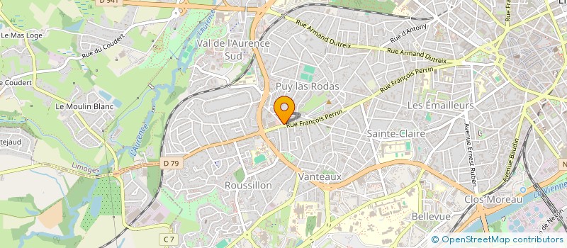localisation de l'entreprise DOMINIQUE MOREAU-PASCAL à LIMOGES