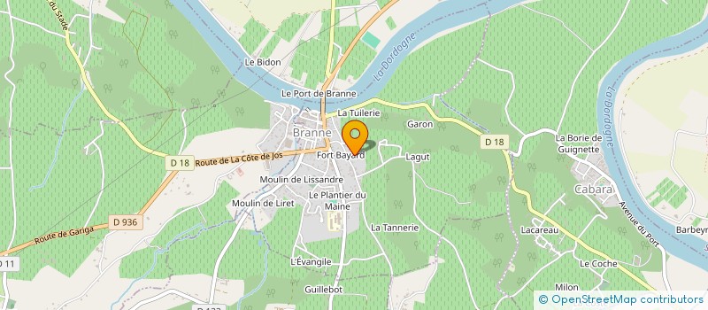 localisation de l'entreprise DOMINIQUE MORGANT  BRANNE