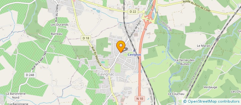 localisation de l'entreprise DOMINIQUE PARADOL GEOMETRE EXPERT ASSOCI à CAVIGNAC