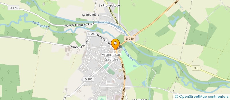 localisation de l'entreprise DOMINIQUE PAUL MOUGENOT SARL  ARGENT-SUR-SAULDRE