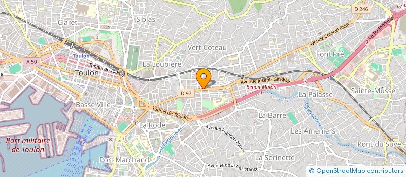 localisation de l'entreprise DOMINIQUE & PHILIPPE  TOULON