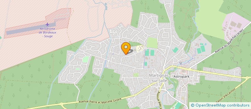 localisation de l'entreprise DOMINIQUE PIERRE  MARTIGNAS-SUR-JALLE