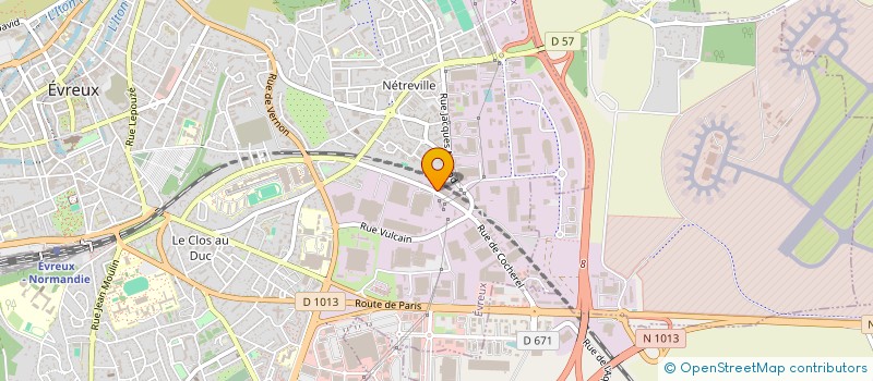 localisation de l'entreprise DOMINIQUE POREE CUISINES à EVREUX