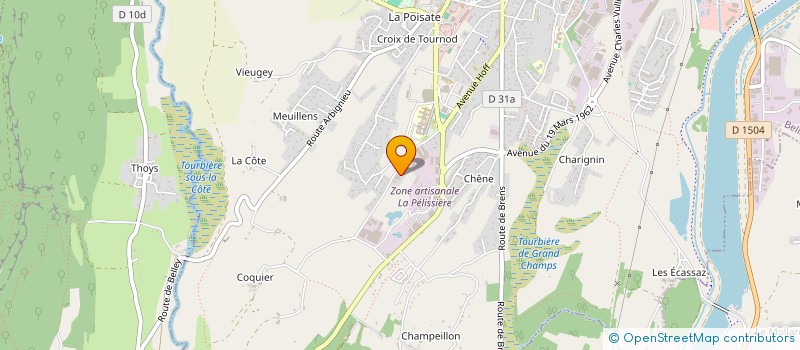 localisation de l'entreprise DOMINIQUE REBOURSIN à BELLEY
