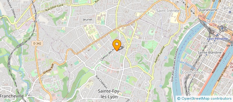 localisation de l'entreprise DOMINIQUE ROSAZ COMMUNICATION à SAINTE-FOY-LES-LYON