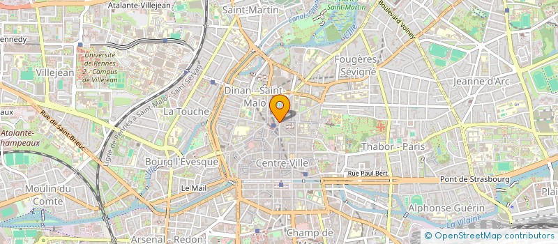 localisation de l'entreprise DOMINIQUE TOUSSAINT  RENNES