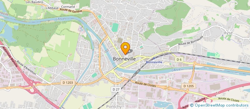 localisation de l'entreprise DOMINIQUE VELLUT MASSEUR KINESITHERAPEUTE  BONNEVILLE