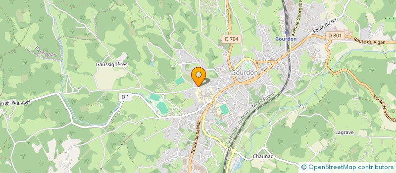 localisation de l'entreprise DOMINIQUE VIGIE ET FILS à GOURDON
