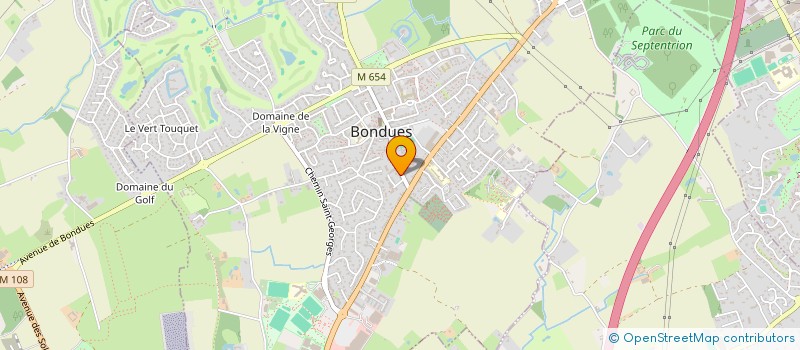 localisation de l'entreprise DOMINIQUE WATINE IMMOBILIER  BONDUES