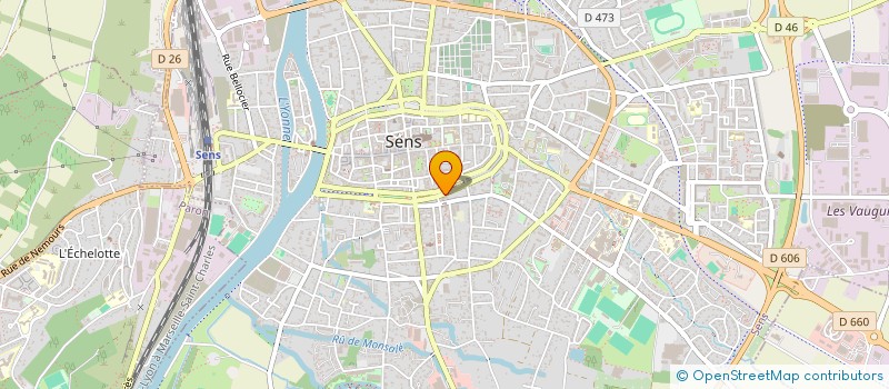 localisation de l'entreprise DOMINO à SENS