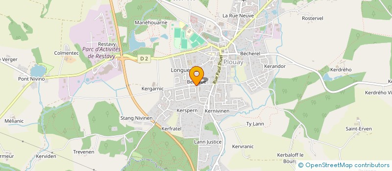 localisation de l'entreprise DOMINO à PLOUAY