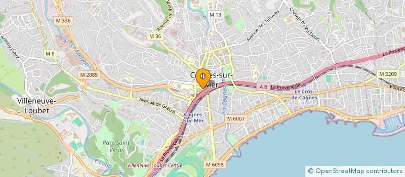 localisation de l'entreprise DOMINO à CAGNES-SUR-MER
