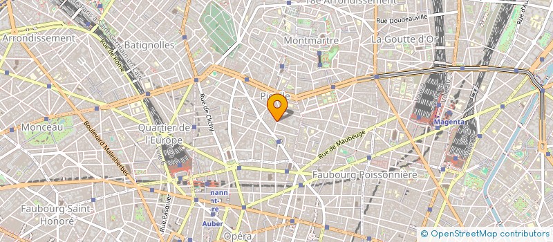 localisation de l'entreprise DOMINO à PARIS