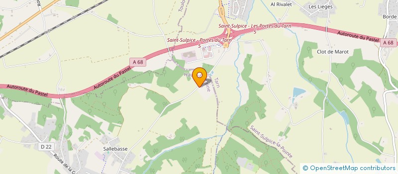 localisation de l'entreprise DOMINO  ROQUESERIERE