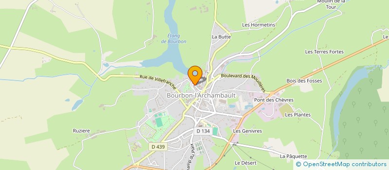 localisation de l'entreprise DOMINO à BOURBON-L'ARCHAMBAULT