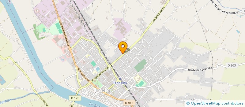 localisation de l'entreprise DOMINO  TONNEINS