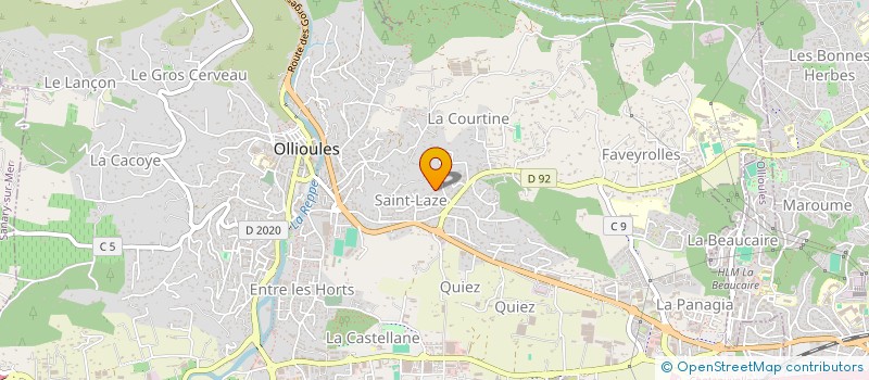 localisation de l'entreprise DOMINO  OLLIOULES