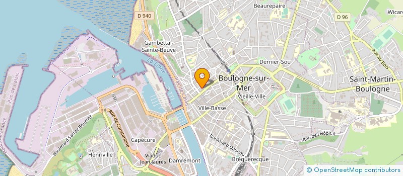 localisation de l'entreprise DOMINO à BOULOGNE-SUR-MER