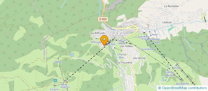 localisation de l'entreprise DOMINO 76 à LA CLUSAZ