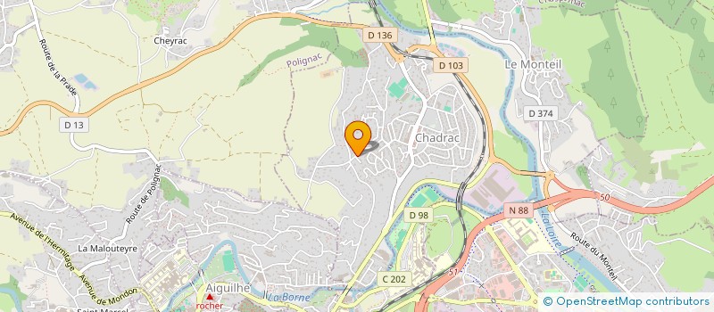 localisation de l'entreprise DOMINO  CHADRAC