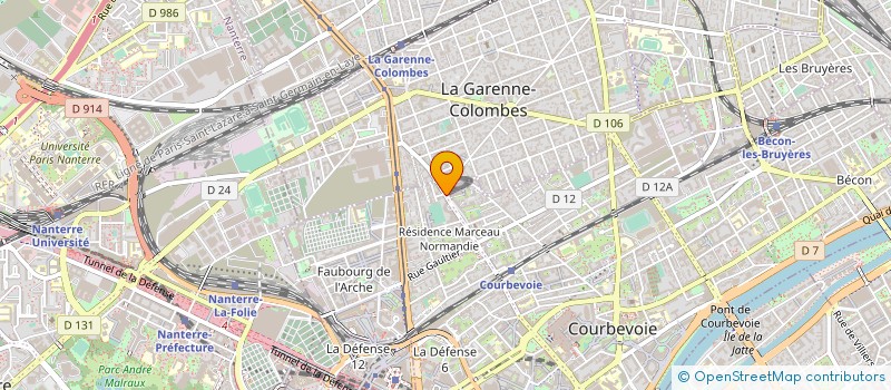 localisation de l'entreprise DOMINO INFORMATIQUE à COURBEVOIE