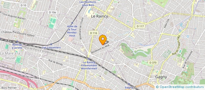 localisation de l'entreprise DOMINO INVESTISSEEMTS à LE RAINCY