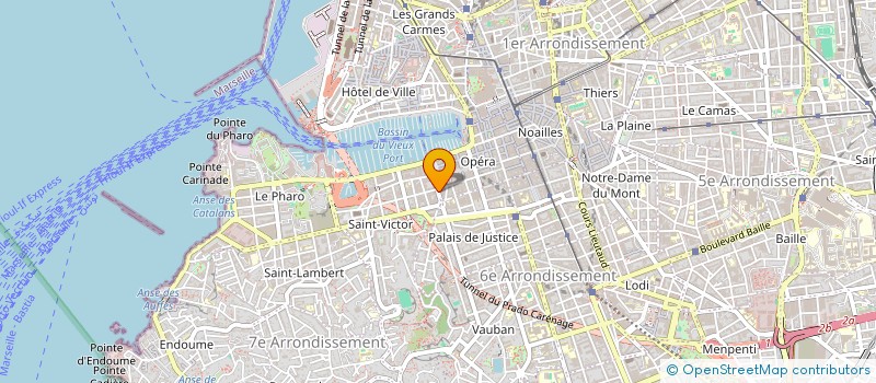 localisation de l'entreprise DOMINO'S CHICHA CLUB à MARSEILLE