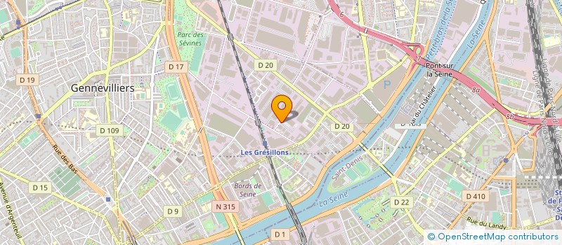 localisation de l'entreprise DOMINO'S PIZZA FRANCE à GENNEVILLIERS