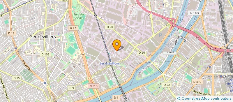 localisation de l'entreprise DOMINO'S PIZZA FRANCE SAS à GENNEVILLIERS