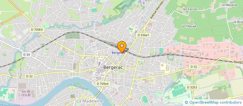 localisation de l'entreprise DOMINOS à BERGERAC