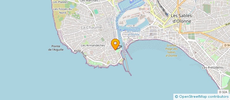 localisation de l'entreprise DOMIPADA à LES SABLES D'OLONNE