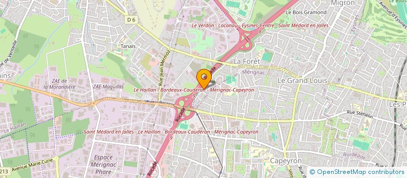localisation de l'entreprise DOMIPLUS à EYSINES