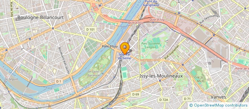 localisation de l'entreprise DOMISA à ISSY-LES-MOULINEAUX