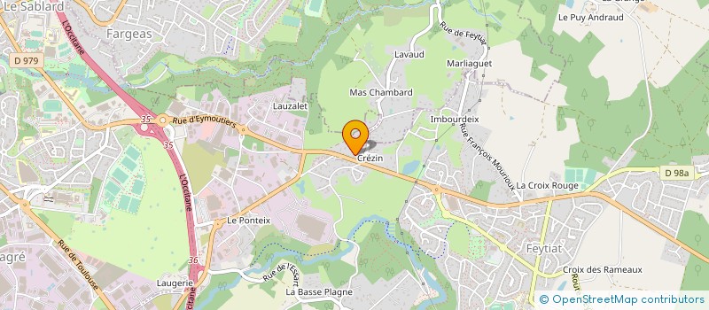 localisation de l'entreprise DOMISA à FEYTIAT