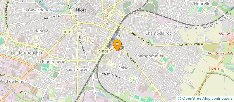 localisation de l'entreprise DOMISOL 79 à NIORT