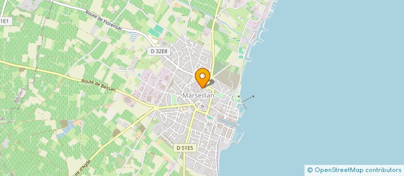 localisation de l'entreprise DOMITIA à MARSEILLAN