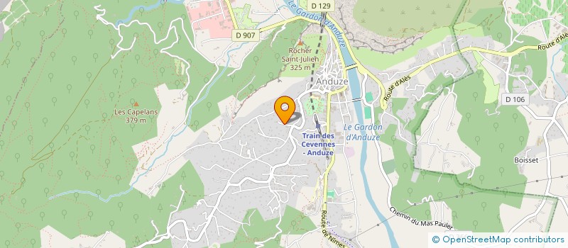 localisation de l'entreprise DOMITIA à ANDUZE
