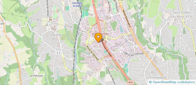 localisation de l'entreprise DOMITIA  DARDILLY