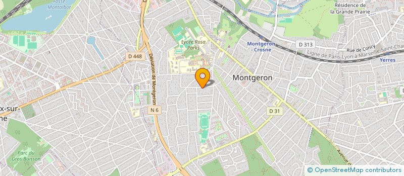 localisation de l'entreprise DOMIVAL à MONTGERON