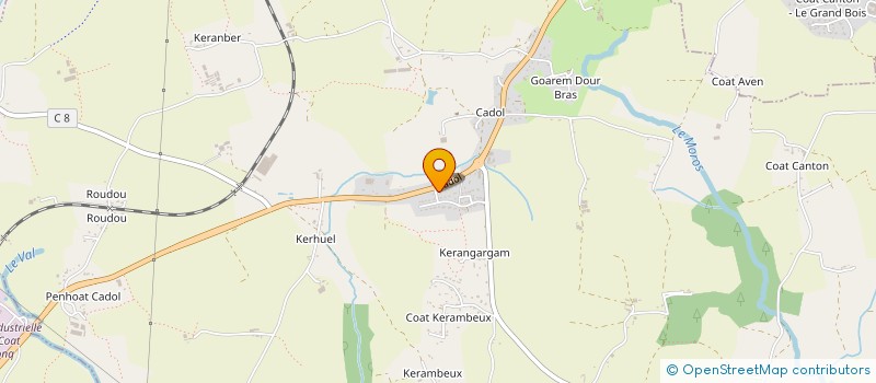 localisation de l'entreprise DOMLUCK à MELGVEN