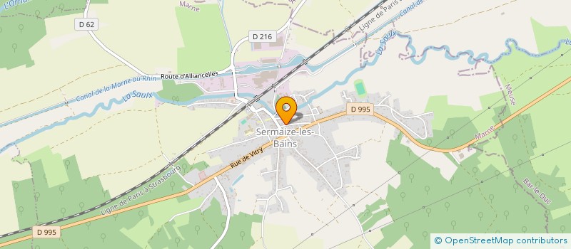 localisation de l'entreprise DOMMANGE LEFEBVRE  SERMAIZE-LES-BAINS