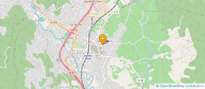localisation de l'entreprise DOMMEN FIBRE à SOLLIES-PONT