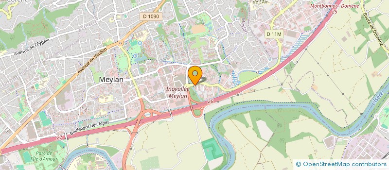 localisation de l'entreprise DOMNEXX à MEYLAN