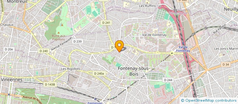 localisation de l'entreprise DOMNY SERVICES à FONTENAY-SOUS-BOIS