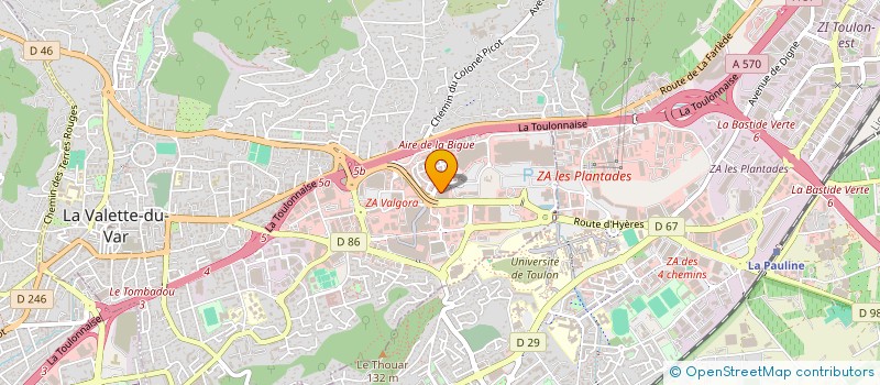 localisation de l'entreprise DOMO 7 à LA VALETTE-DU-VAR