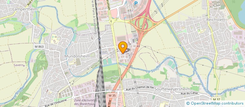 localisation de l'entreprise DOMO CONFORT DECO  HNHEIM