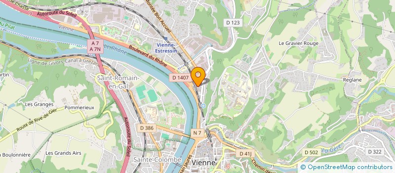 localisation de l'entreprise DOMO'NET à VIENNE