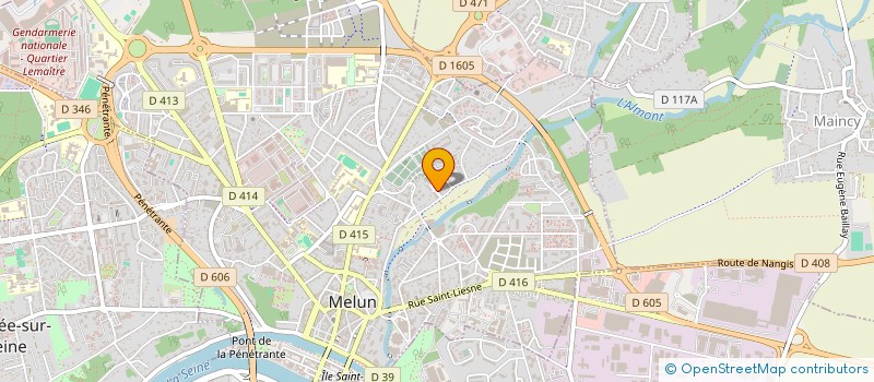 localisation de l'entreprise DOMO'THERM à MELUN