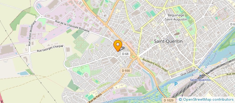 localisation de l'entreprise DOMO'THERM à SAINT-QUENTIN