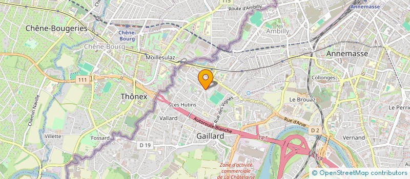 localisation de l'entreprise DOMO74 à GAILLARD